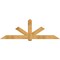 Ekena Millwork Kennewick Rough Sawn Timber Gable Bracket, Western Red Cedar, 96"W x 32"H x 6"D x 6"F, 8/12 Pitch GBW096X32X0606KEN00RWR - alternate 1